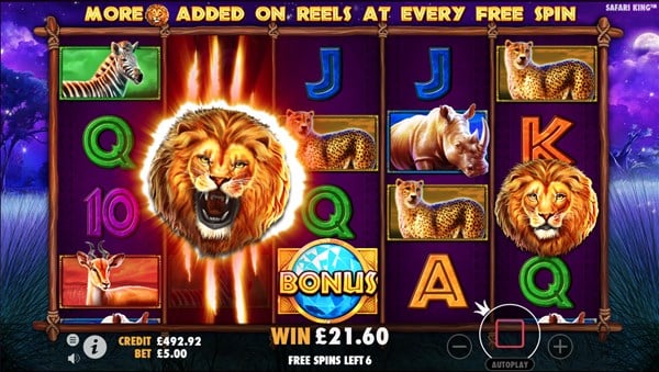 Safari King Slots Free Spins